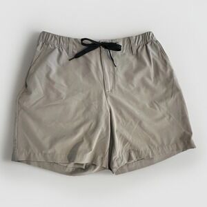 Chubbies Shorts Men Large Gray Stretch Chino 6 Inch Inseam Drawstring Elastic